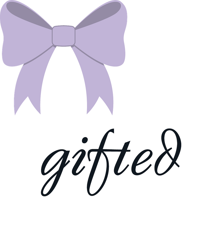 Gifted Wrapping Services 2025 -Logo in white